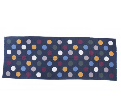 Blue Spotted ladies scarf,