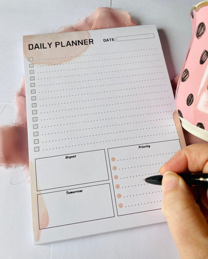 Daily Planner To Do List, Desk Notepad, To Do Notepad, Desk Organiser, Daily Task Pad, To Do Pad