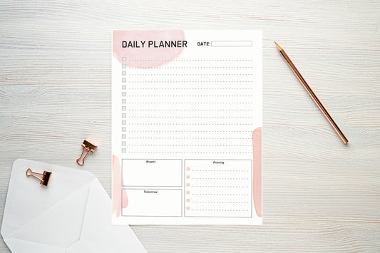 Daily Planner To Do List, Desk Notepad, To Do Notepad, Desk Organiser, Daily Task Pad, To Do Pad