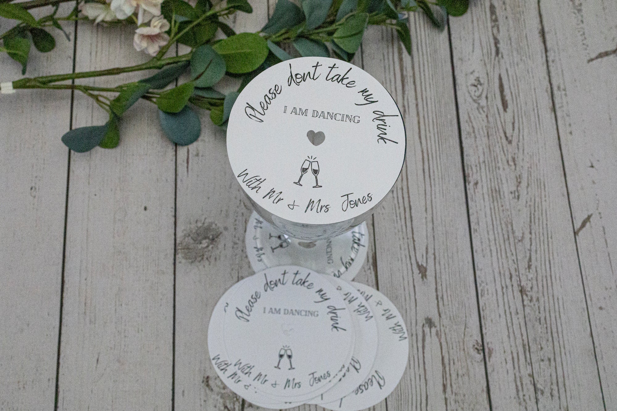 Wedding 2025 drink coasters