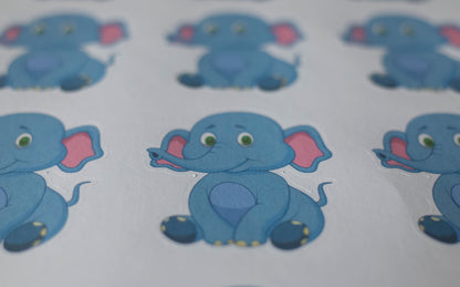 Super Cute Elephant Stickers, Laptop Stickers, Envelope Seals, Packaging Seals, Sticker Sheets, planner stickers, don't forget