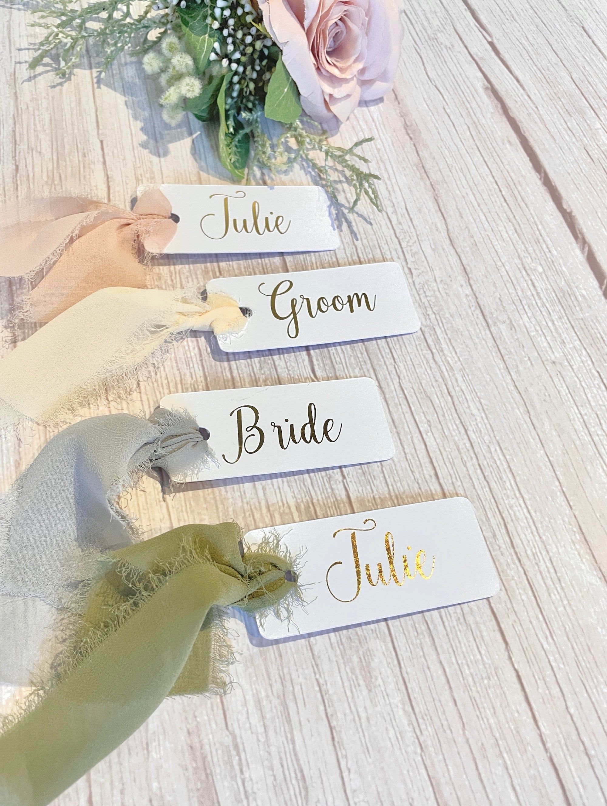 Wedding place card clearance table