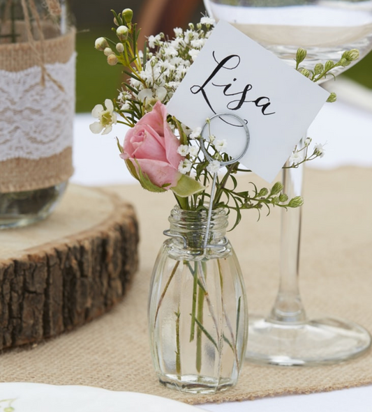 Glass Wedding Card holders, table Decor