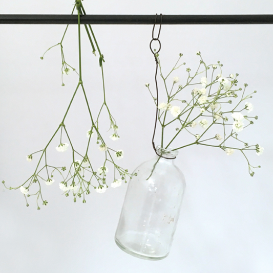 Hanging Clear Wired Bottle