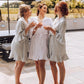 Ruffle trim Wedding Robe dressing gown, Bridesmaid dressing gowns