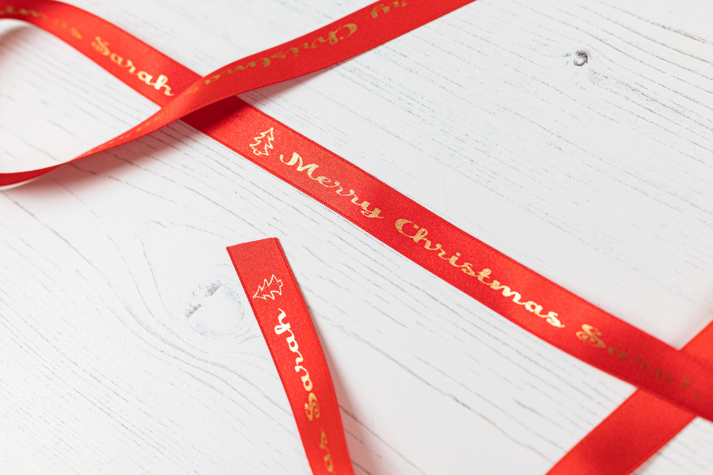 Christmas 15mm Personalised Printed Custom Ribbon