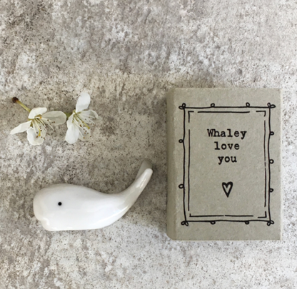 Matchbox Gift Porcelain Whale Ornament