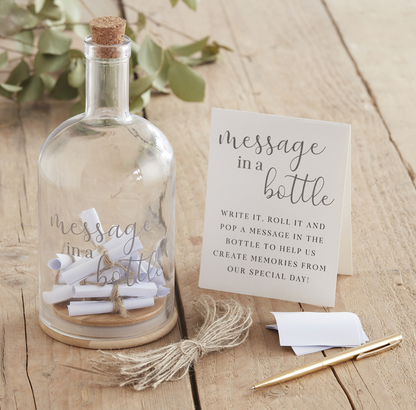 Message in a Bottle alternative Wedding Guest Book