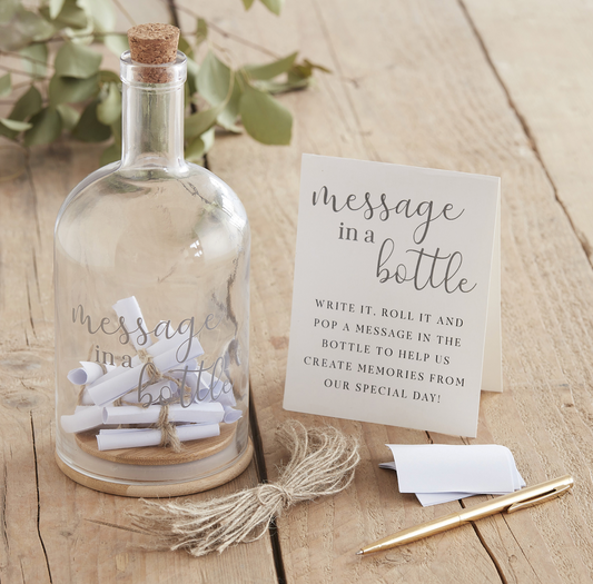 Message in a Bottle alternative Wedding Guest Book