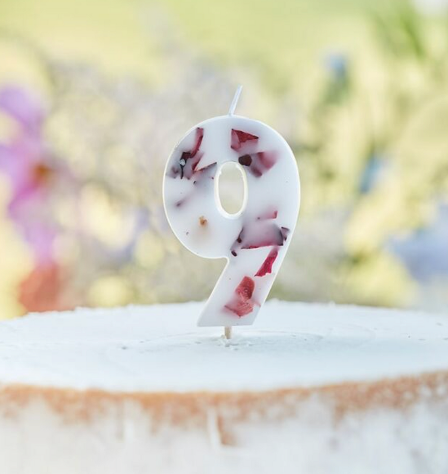 Pressed Petals 0-9 Numbers Cake Candles