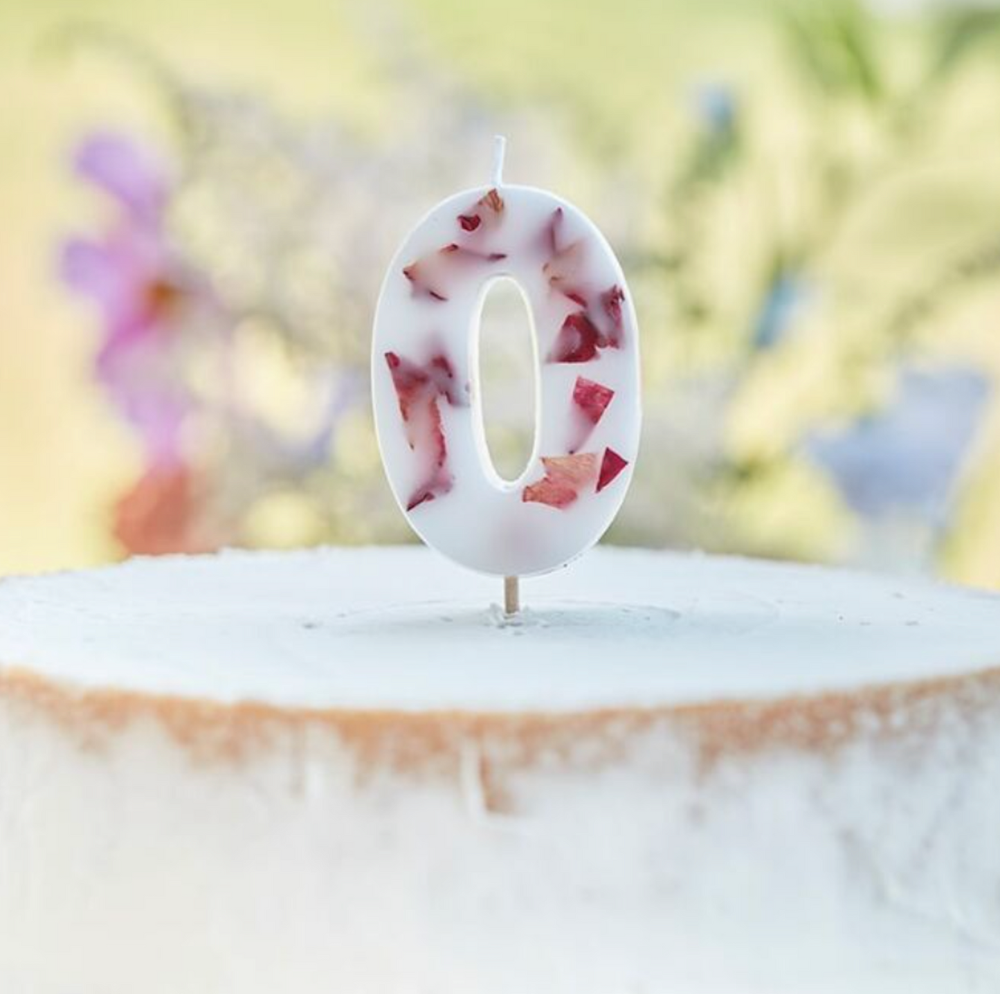 Pressed Petals 0-9 Numbers Cake Candles