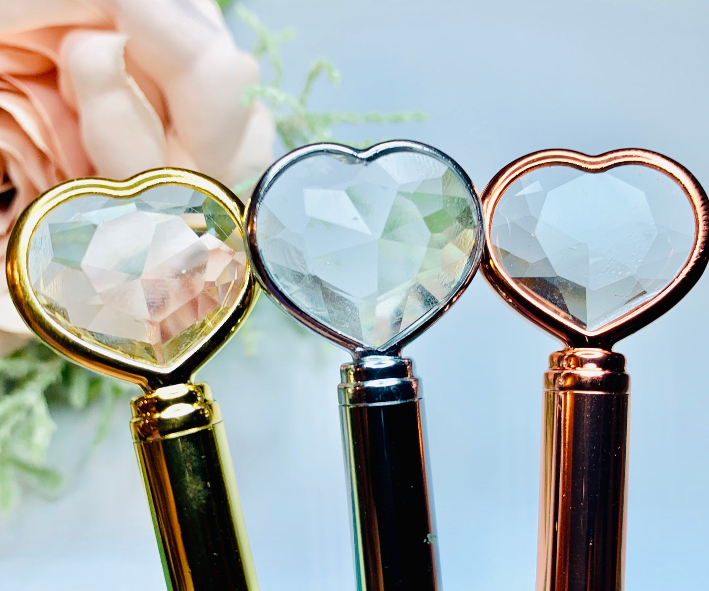 Bridesmaid Gift Ideas Writing Pens Metallic Colours Heart Shaped
