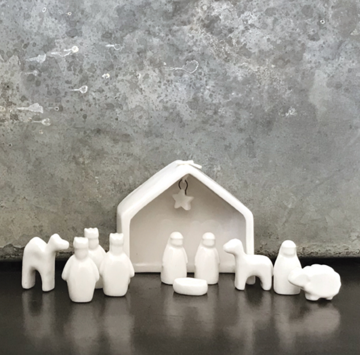 Porcelain Christmas Nativity Set