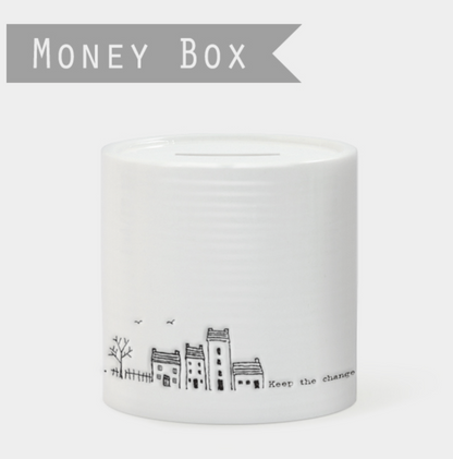 Porcelain keep the change Money Box