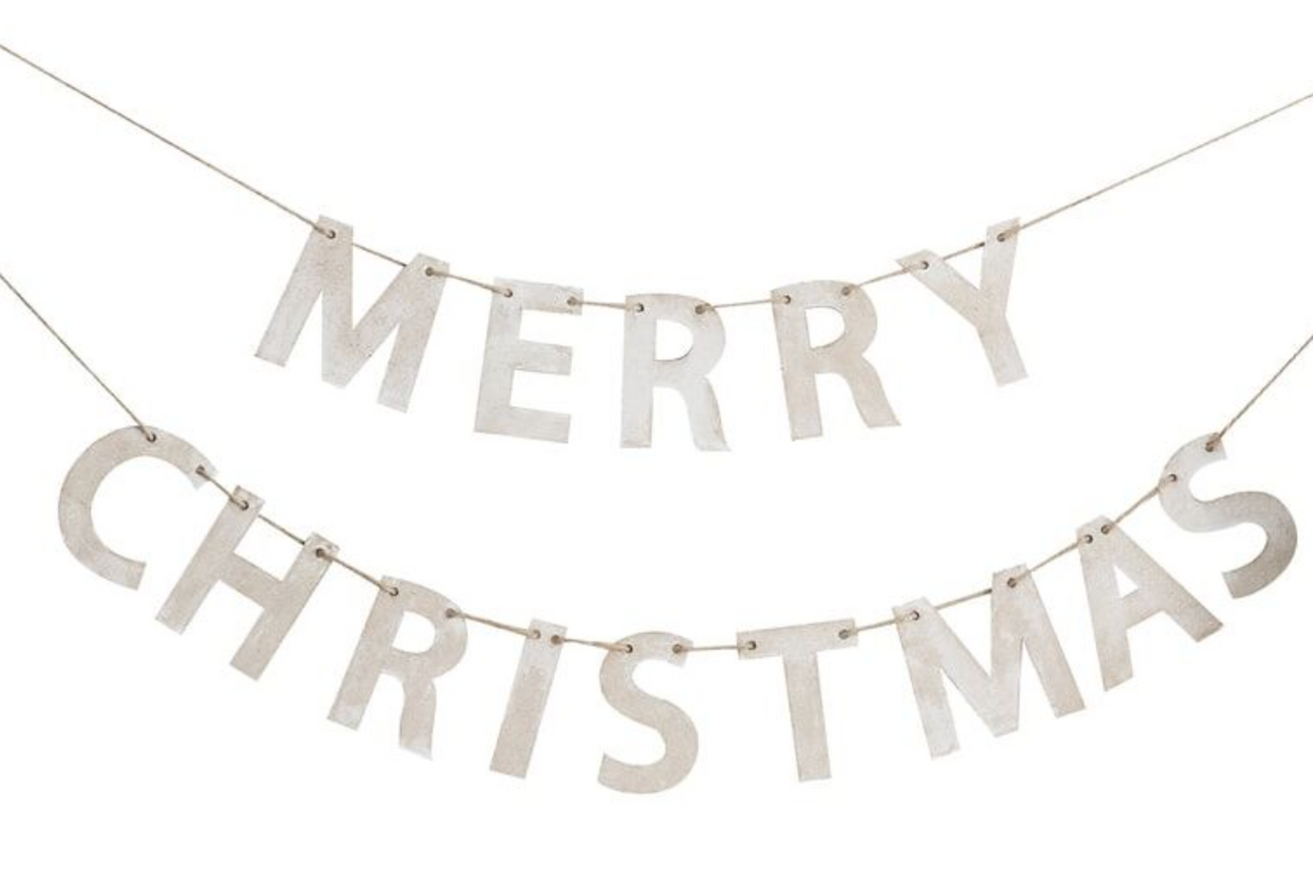 Wooden Merry Christmas Bunting