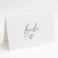 Personalised Folded Place Cards Wedding Seating Place Names Minimalist Heart Table Settings Events Dinners Tent Place Cards Stationary Cards