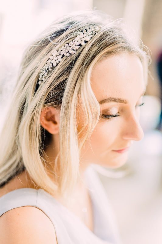 hair piece for bride, Bridal head piece, wedding hair accessories, Vintage style headband, wedding headband,