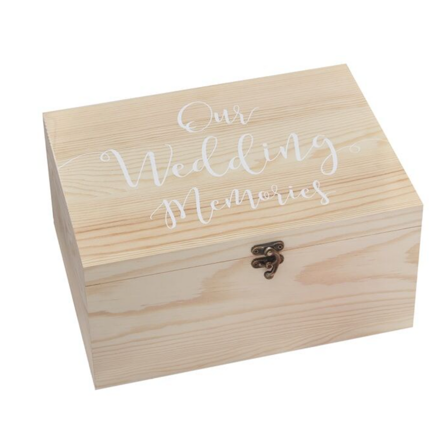 Wooden wedding memory box