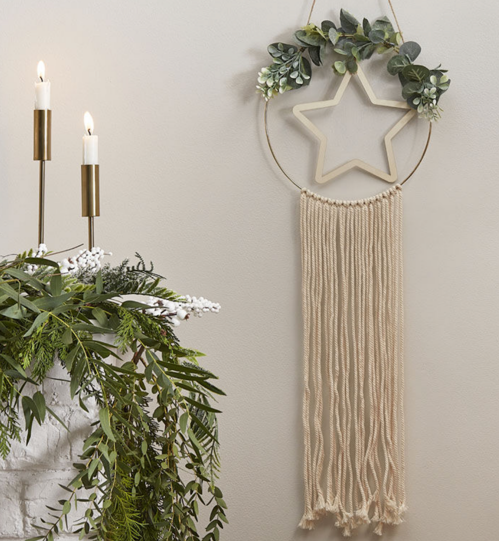 Macrame Christmas Wreath Starbox Creations
