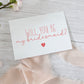 Bridesmaid Proposal card, Bridesmaid Card, Bridal Shower, wedding colours