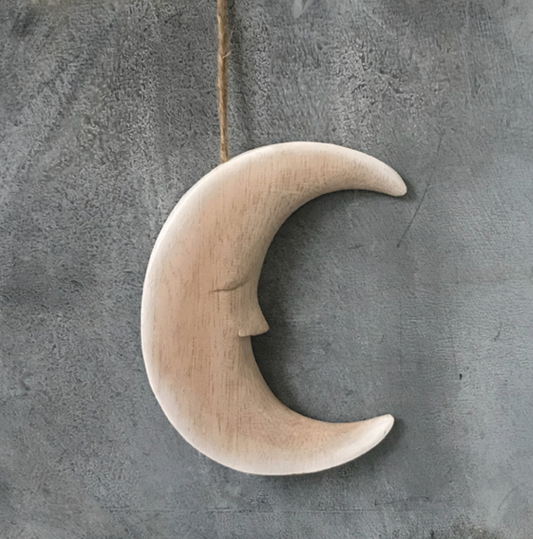 East of India wooden hanging Moon