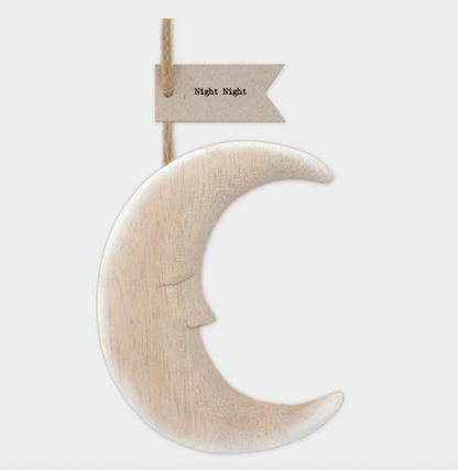 East of India wooden hanging Moon